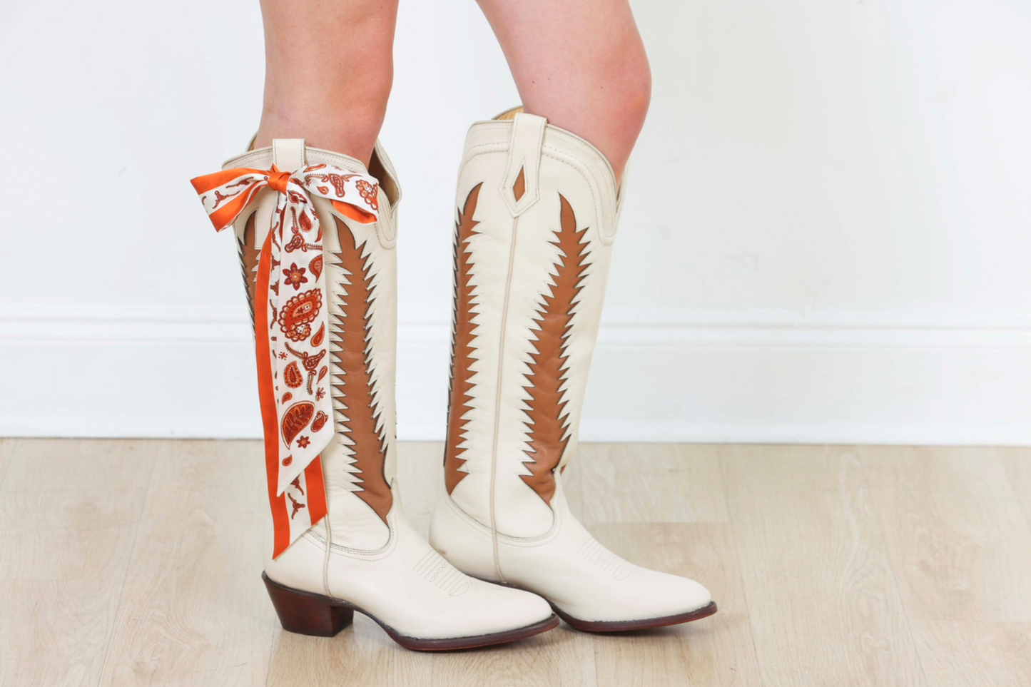 KATE X BURNT ORANGE PAISLEY SILKY