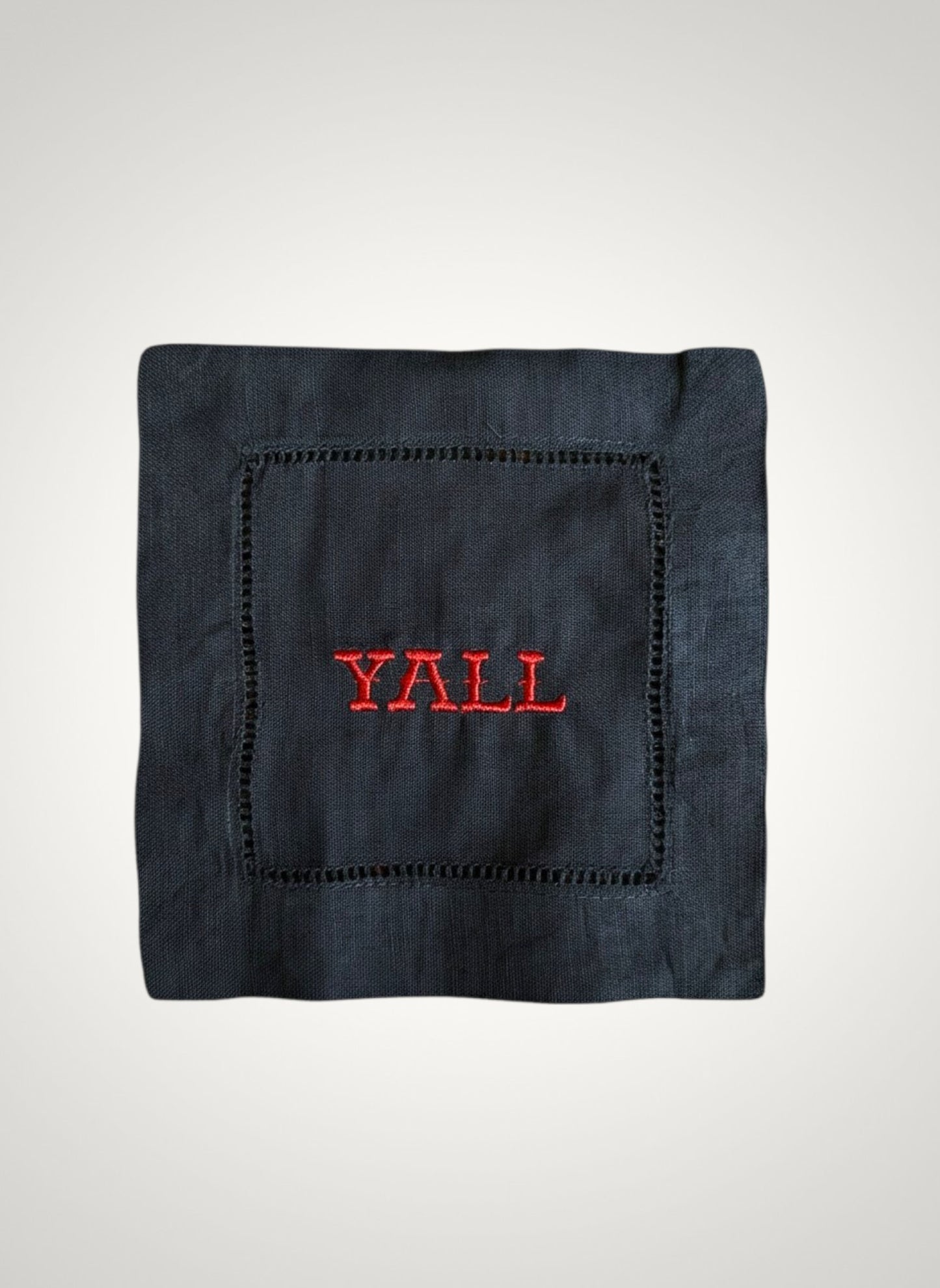 Y'all Embroidered Cocktail Napkins