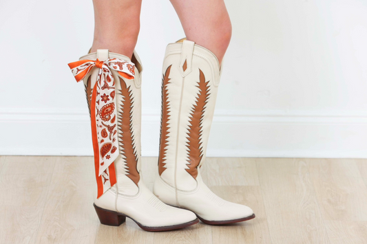 KATE X BURNT ORANGE PAISLEY SILKY